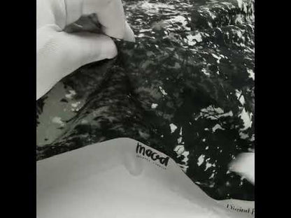 Cotton Voile - Black and White Leafy Branches - Sylvan Spectres Print - Mood Exclusive Twilight Collection