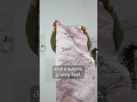 Metallic Gold, Turquoise and Pink Flowing Lines Luxury Brocade - Image 6 of 6