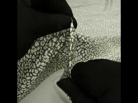 Liberty Fabrics Tana Lawn® - Feather Meadow Green - Olive Green and White Flowers and Leaves - Image 5 of 5