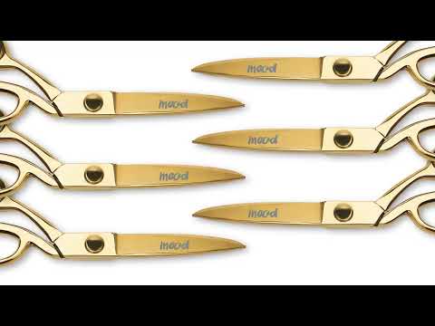 9" Knife-Edge Dressmaker's Shears by Mood - Metallic Gold