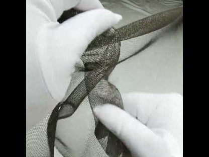 Metallic Tulle - Gold on Black