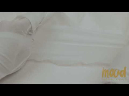 Famous Australian Designer Star White Crisp Cotton Voile