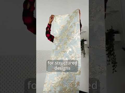 Metallic Gold and Gilded Beige Floating Flowers Luxury Burnout Brocade