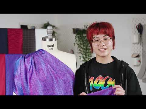 Italian Red Bi-Color Ladybug Jacquard Lining