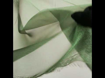 Olive Iridescent Nylon Organza