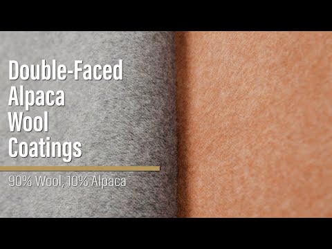 Alpaca Wool Coating Double Face - Medium Gray