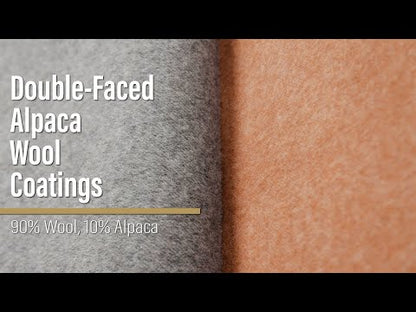 Alpaca Wool Coating Double Face - Medium Gray