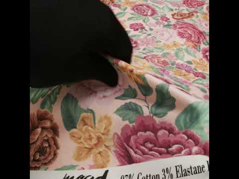 Brushed Cotton Woven - Coral Pink, Yellow and Green Flowers on Peach - Mood Exclusive Briar Lane Print - Image 6 of 6
