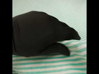 Turquoise and Oatmeal Striped Medium Weight Linen Woven