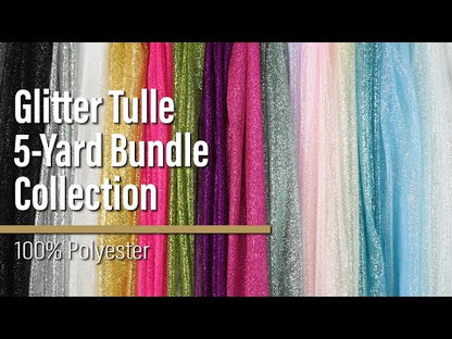 Glitter Tulle 5-yard Bundle - Pale Yellow