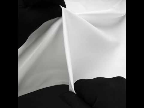 Foiled Faux Leather Stretch Knit - White - Alison Collection - Image 6 of 6