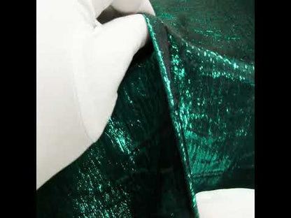 Metallic Brocade - Bright Teal Subtle Wrinkles - Kylie Collection