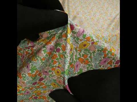 Liberty Fabrics Tana Lawn® - Poppy Forest Multi Bright - Orange, Baby Pink and Pastel Blue Floral Meadow - Image 6 of 6