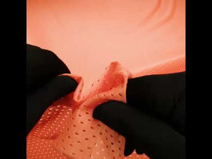 Polyester Athletic Mesh - Peach - Heracles Collection