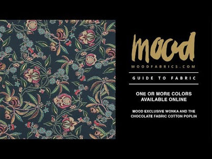 Mood Exclusive Wonka and the Chocolate Fabric Dark Gray Cotton Poplin