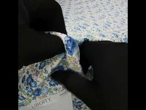 Liberty Fabrics Tana Lawn® - Felicite Blue - Blue, Pink and Mint Green Little Roses - Image 6 of 6