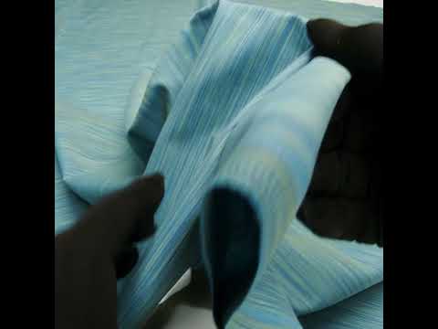 Woven Quilting Cotton Fabric by FIGO Studio - Teal Striated - Space Dye Collection - Image 6 of 6