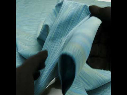 Woven Quilting Cotton Fabric by FIGO Studio - Teal Striated - Space Dye Collection