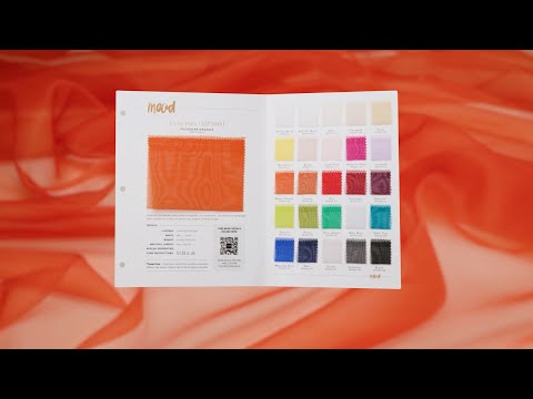 Color Card - Luscinia Premium Polyester Organza Collection - 8.5" x 11", 3-Hole - Image 5 of 5