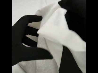 Printed Quilting Cotton by Patrick Lose for Northcott - White on White Tangled Circles - Basically Black & White Collection