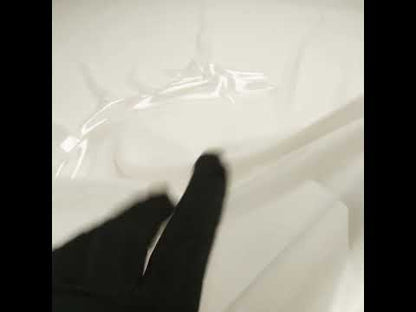 Liquid Sheen Metallic Polyester Chiffon - Silver on Beige - Liquid Sheen Chiffon Collection