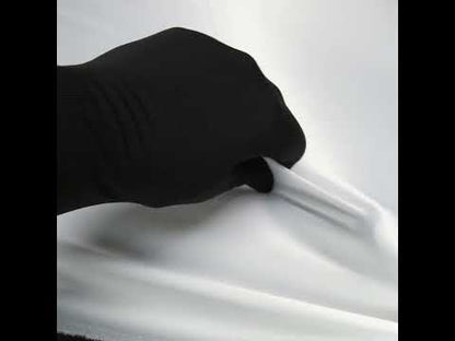 Italian White Stretch Polyester Charmeuse