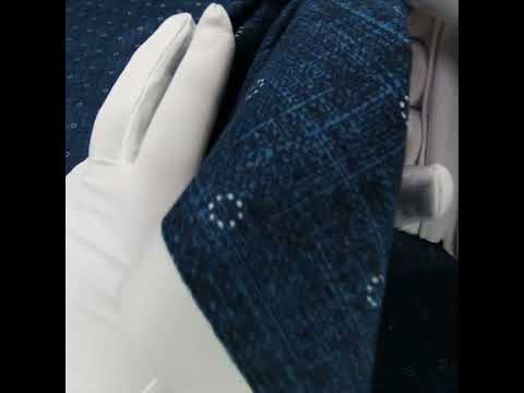 Printed Quilting Cotton by Ghazal Razavi for FIGO Studio - Denim Stitches Circles - Stash Collection - Image 6 of 6