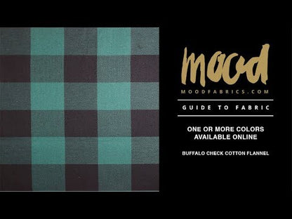 Green/Black Buffalo Check Cotton Flannel