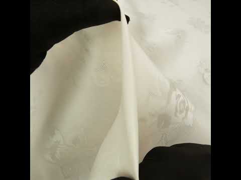 Floral Silk Gazar by Carolina Herrera - Antique White
