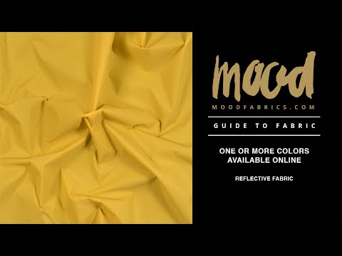 Saffron Yellow Reflective Fabric