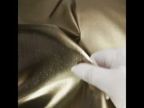 Double Faced Lame Mikado - Taupe and Gold - Sara Collection - Image 6 of 6