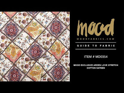 Stretch Cotton Sateen - Floral Patchwork - Ardent Love Print - Mood Exclusive Kenko Collection