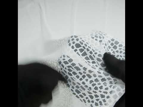 Nylon Raschel Mesh Lace - Ivory Bark Texture - Image 6 of 6