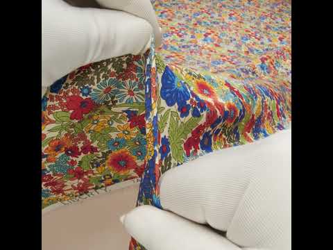 Liberty Fabrics Tana Lawn® - Margaret Annie Multi Bright - Blue, Red and Green Hand Drawn Florals - Image 6 of 6