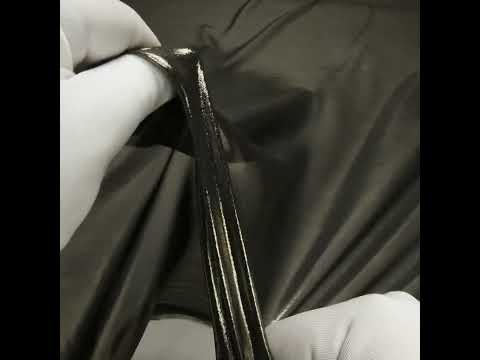 Liquid Sheen Metallic Polyester Chiffon - Gold on Black - Liquid Sheen Chiffon Collection