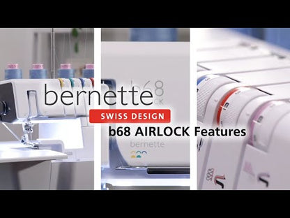 bernette 68 AIRLOCK - Air-Threading Combination Overlock, Chainstitch and Coverstitch Serger Sewing Machine