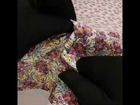 Liberty Fabrics Tana Lawn® - Swirling Petals Purple - Berry Pink, Blue and Yellow Floral - Image 6 of 6