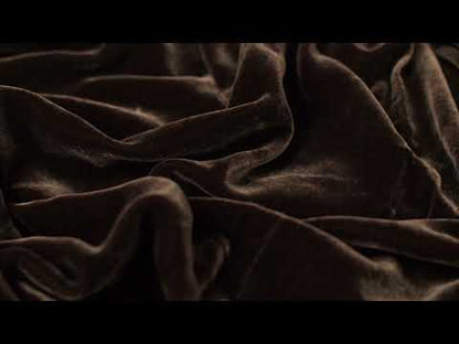 Soft Rayon-Silk Velvet - Fudge - Cicero Collection