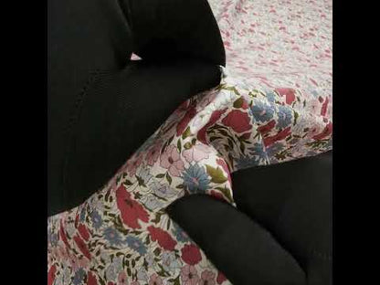 Liberty Fabrics Tana Lawn® - Poppy & Daisy Pink - Baby Pink, Light Blue and Olive Green Fine Lined Illustrated Florals