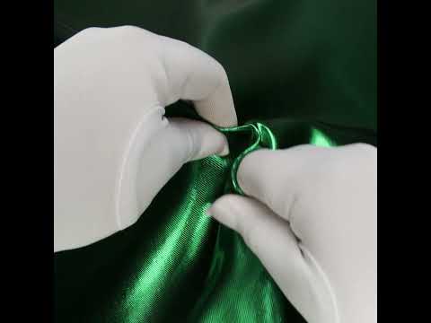 Double Faced Lame Mikado - Kelly Green - Sara Collection - Image 6 of 6