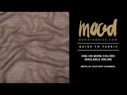 Metallic Faux Knit Chainmail - Black