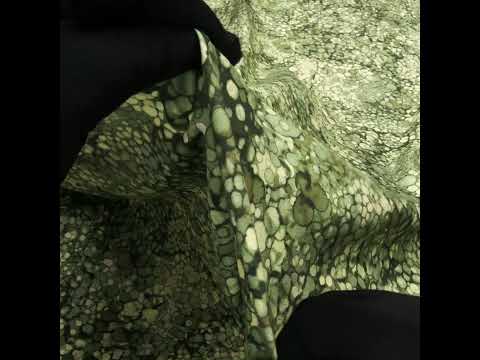 Printed Quilting Cotton by Northcott - Olive Bubbles - Bliss Collection