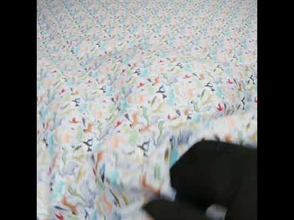 Liberty Fabrics Tana Lawn® - Quey 2 Multi Bright - Blue, Yellow and Green Animals with Clothes