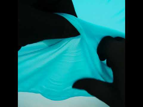 Nylon Stretch Mesh - Aqua - Bernetta Collection - Image 5 of 5