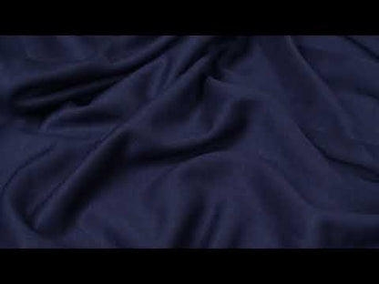 Italian Insignia Blue and Black Reversible Double Knit