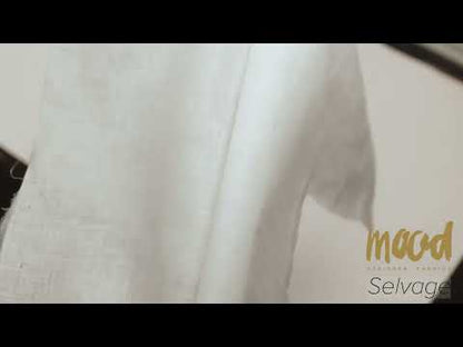 Famous Australian Designer Egret Lightweight Linen Woven