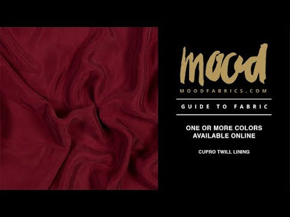 White Cupro Twill Lining