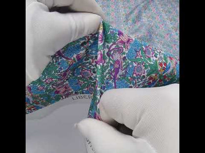 Liberty Fabrics Tana Lawn® - Strawberry Thief Spring Multi Bright - Blue, Green and Pink Birds, Berries and Flowers