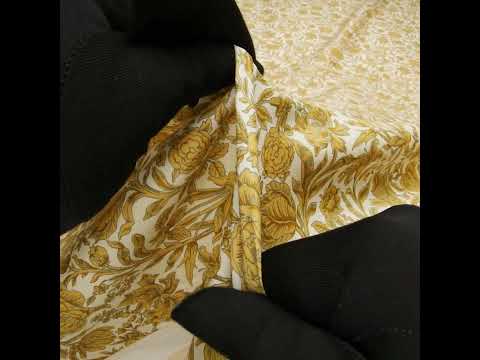 Liberty Fabrics Tana Lawn® - Sambourne Yellow - Golden Yellow and White Fancy Roses - Image 5 of 5