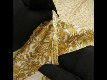 Liberty Fabrics Tana Lawn® - Sambourne Yellow - Golden Yellow and White Fancy Roses